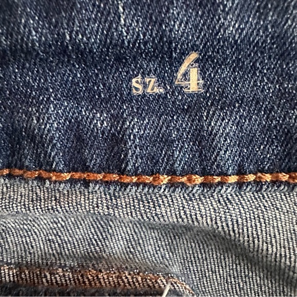 White House Black Market The Skimmer Lace Up Ankle Jeans Size 4 Dark Wash - Picture 10 of 14